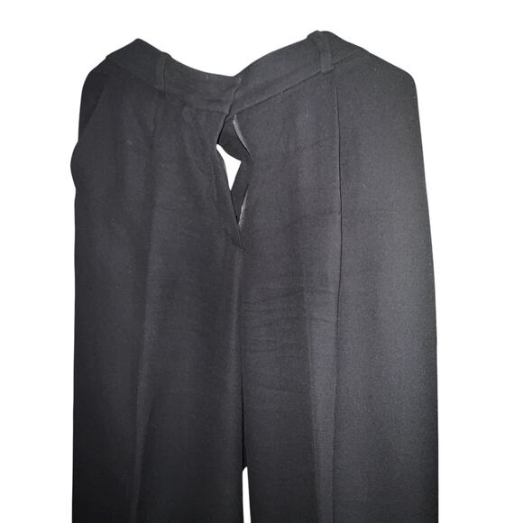 2025 Chanel Wide Legged Crepe de Soie Pants in Black - Size 40 - Unisex - Picture 6 of 10